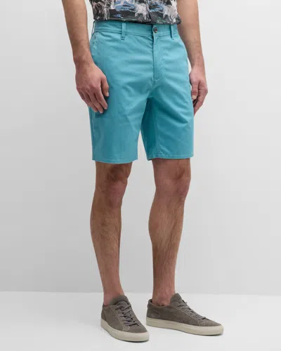 Rodd & Gunn Men's North Thames Flat-front Chino Shorts In Turquoise