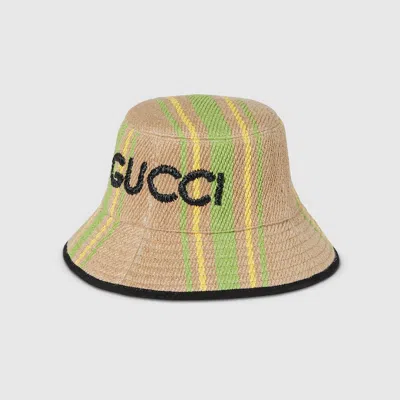 Gucci Juta Bucket Hat In Pink