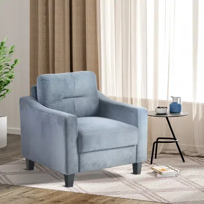Simplie Fun Couch Comfortable Sectional Couches And Sofas For Living Room Bedroom Office Small Space In Blue