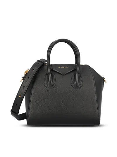 Givenchy Women's Mini Antigona Bag In Grained Leather In Black