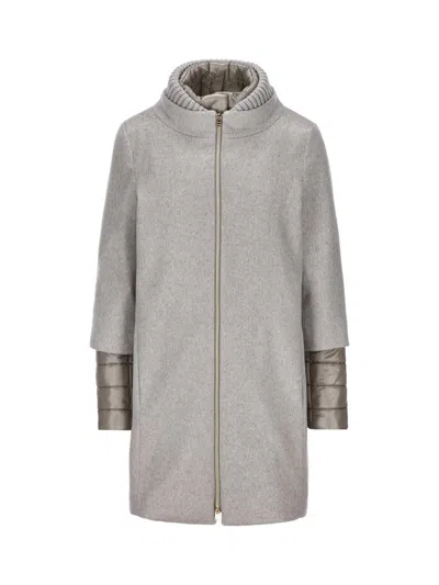 Herno Coats In Light Gray