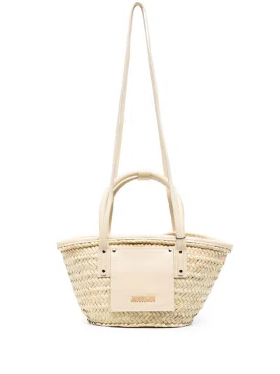 Jacquemus Le Panier Soli Bags In Ivory