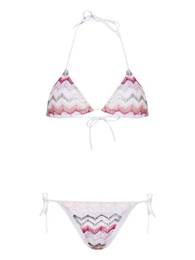 Missoni Triangle Bikini Set In Pink