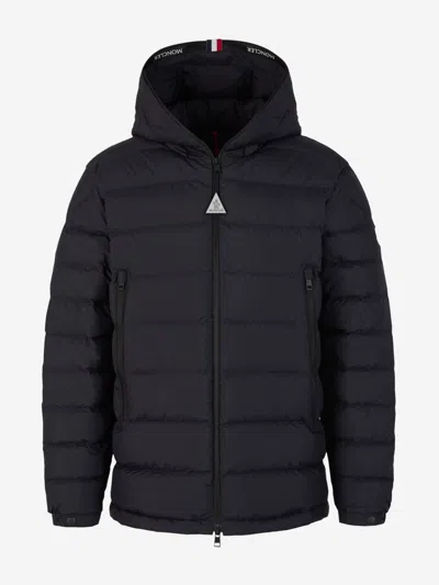 Moncler Padded Hood Jacket In Midnight Blue