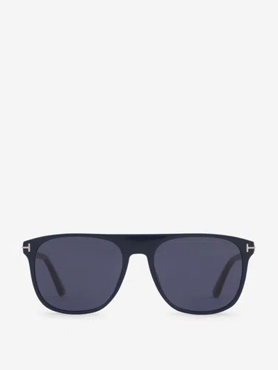 Tom Ford Lionel Rectangular Sunglasses In Blue