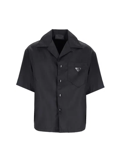Prada - Re-nylon Shirt In Black  
