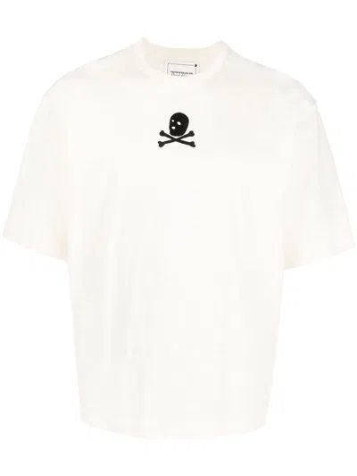Youths In Balaclava Logo-print Short-sleeve T-shirt In White