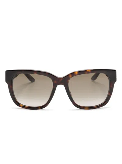 Givenchy Logo-print Square-frame Sunglasses In Black