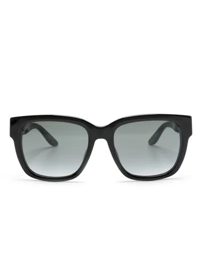 Givenchy Logo-print Square-frame Sunglasses In Black