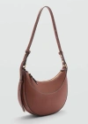 Mango Oval Short Handle Bag Leather In Brown