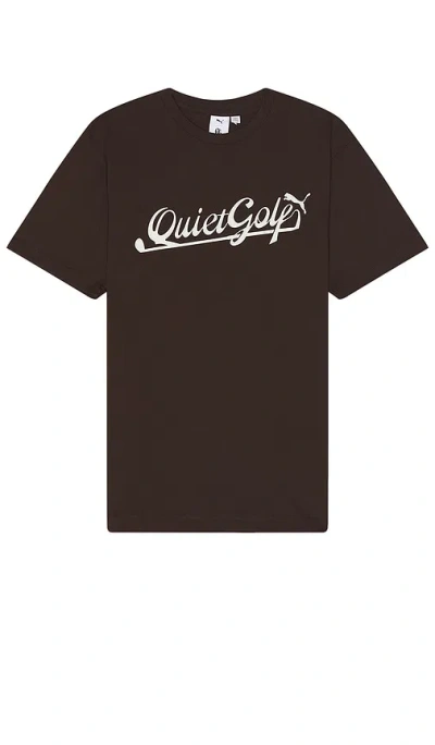 Quiet Golf Shirt In Chocolate