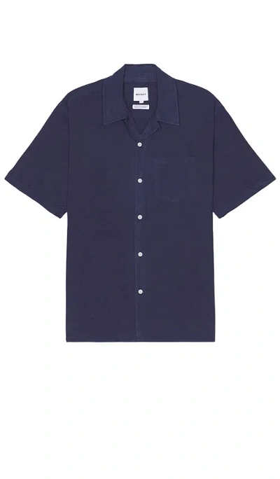 Norse Projects Hemd In Calcite Blue