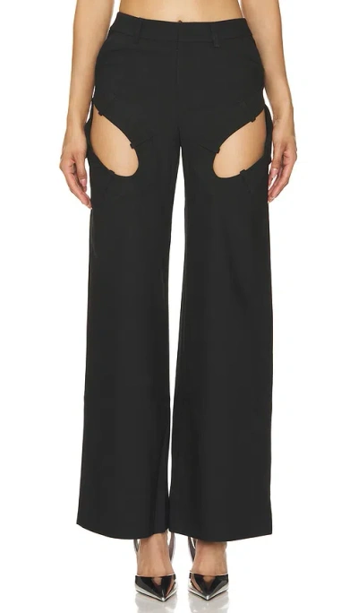 Marrknull Cutout Jeans In Black