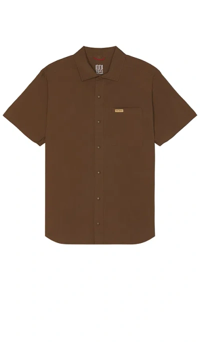 Topo Designs Hemd In Brown