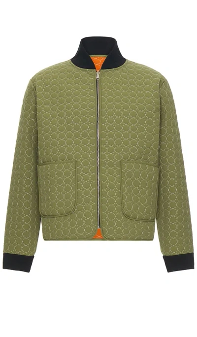 Yony Reversible Liner Jacket In Olive
