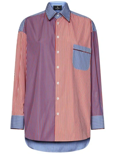 Etro Striped Shirt In Multicolor