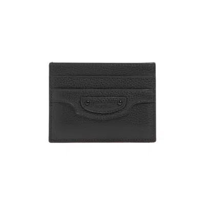 Balenciaga Black Leather Neo Classic Cards Holder