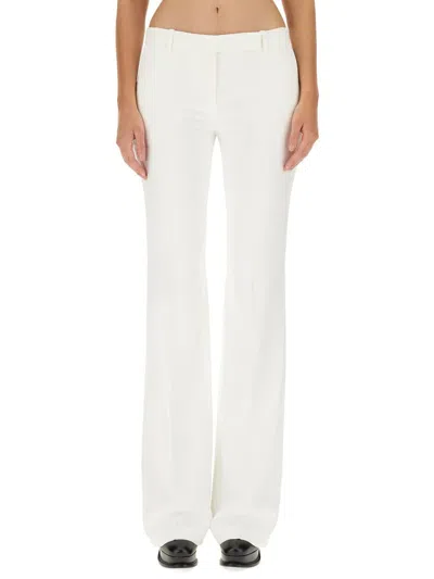 Alexander Mcqueen Bootcut Trousers In Ivory