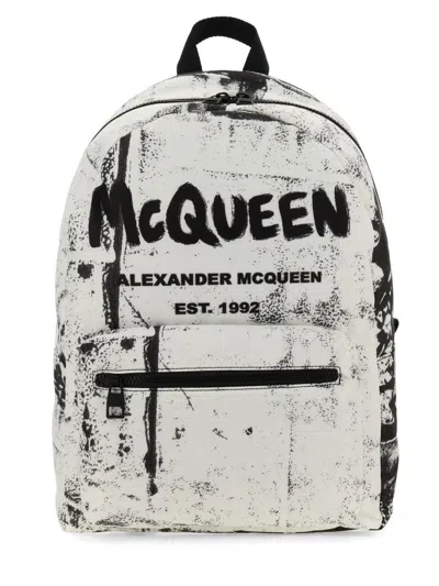 Alexander Mcqueen 'metropolitan' Backpack In Black