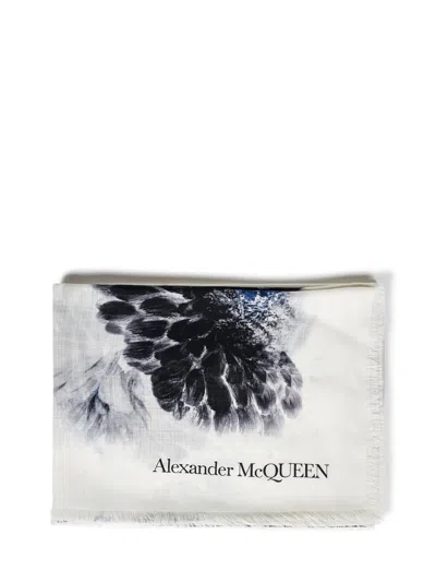 Alexander Mcqueen Scarf In Ivory