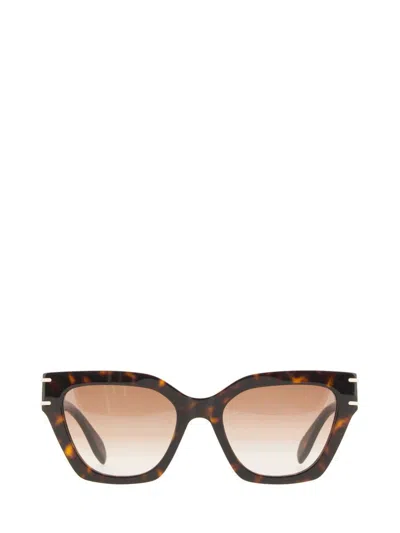 Alexander Mcqueen Square Sunglasses In Brown