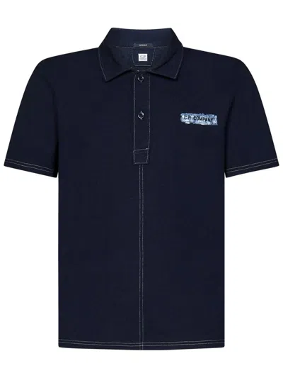 C.p. Company Polo Shirt In Blue