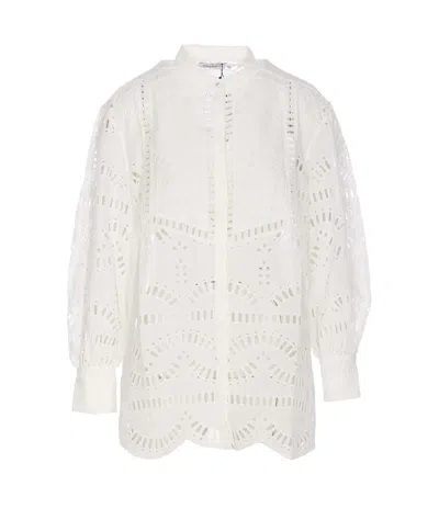 Charo Ruiz Jeky Cut Out-detailing Blouse In White