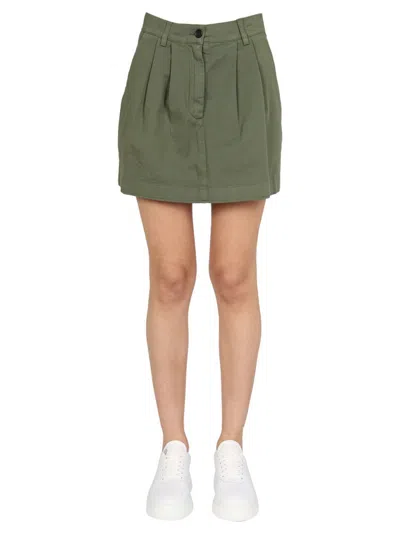 Department 5 Mini Skirts In Military Green