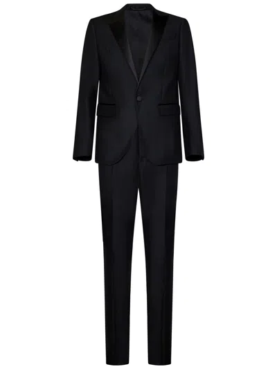 Dsquared2 Berlin Wool & Silk Suit In Black