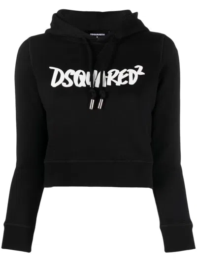Dsquared2 Mini Fit Hoodie Clothing In Black