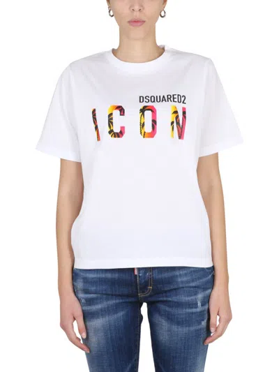 Dsquared2 Sunset Easy Icon T-shirt In White