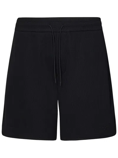 Emporio Armani Cotton Shorts In Black