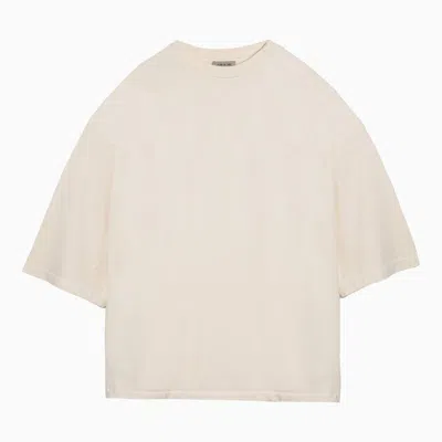 Fear Of God Cream-coloured Oversize T-shirt In Beige