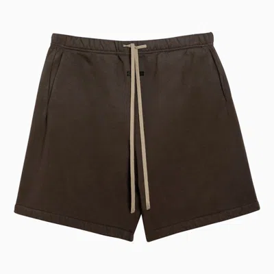 Fear Of God Olive Green Cotton Drawstring Shorts In Multicolor