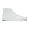 KENZO White Leather High-Top Sneakers