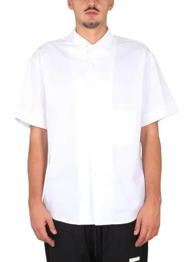 Ih Nom Uh Nit Short Sleeved Button In White