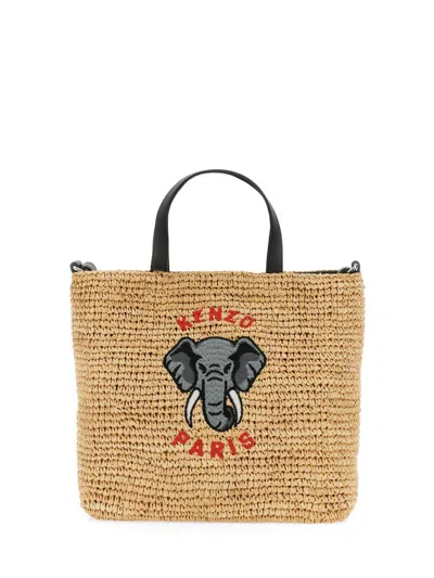Kenzo Elephant Tote Bag In Noir