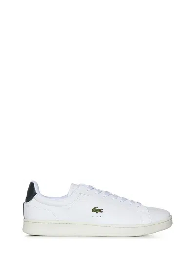 Lacoste White Carnaby Pro Sneakers In 1r5 Wht/dk Grn