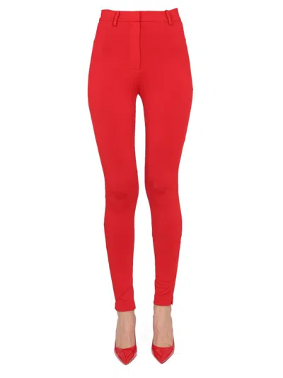 Magda Butrym High Waisted Skinny Trousers In Red