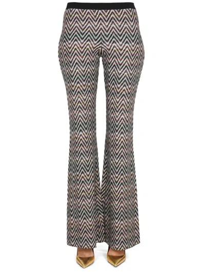 Missoni Trousers With Logo In Multicolour