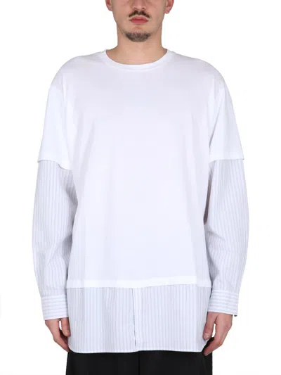 Mm6 Maison Margiela Cotton T-shirt In White