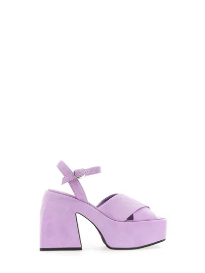 Nodaleto Purple Bulla Joni Heeled Sandals In Lilac