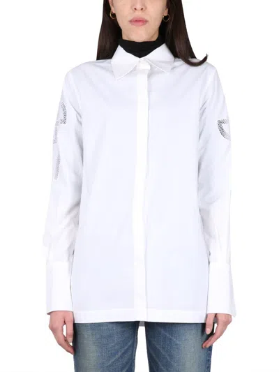 Patou Cotton Poplin Shirt In White