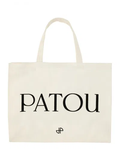 Patou Large Tote Bag In Ivory