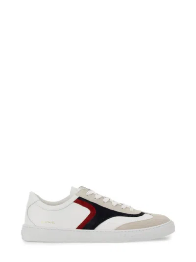 Paul Smith Leather Lace-up Trainers In White