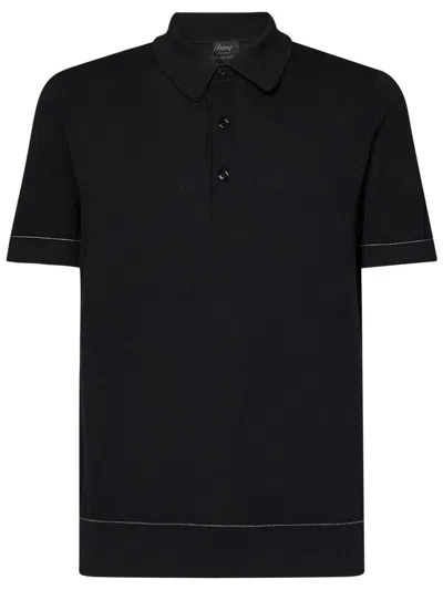 Brioni Polo Shirt  In Black