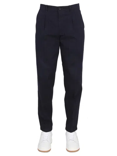 Ps By Paul Smith Twill Pants In Blue