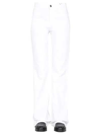 Raf Simons Flared Jeans In White