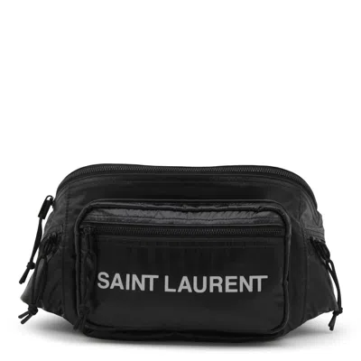 Saint Laurent Belt Bags In Nero/argento/ne/arg