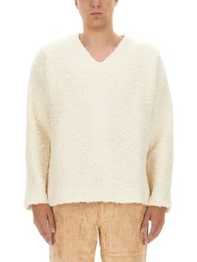 Séfr V-neck Sweater In Ivory